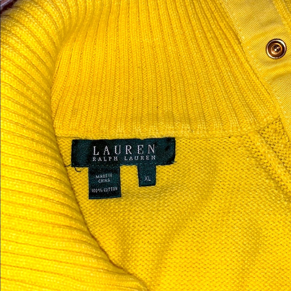 RALPH LAUREN Sweater| Gold Snap Button closure - Picture 7 of 7